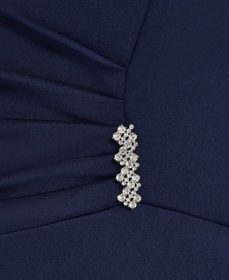 Jessica Howard Plus Short-Sleeve Midi Dress