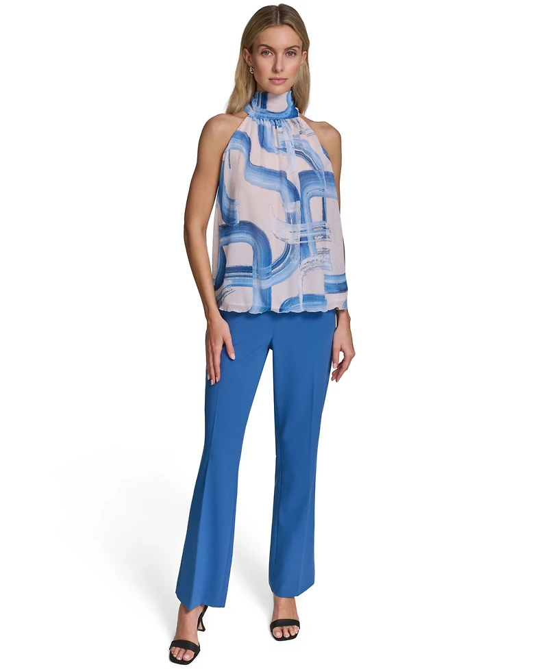 Calvin Klein Women's Sleeveless Pleated Top