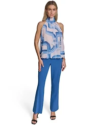 Calvin Klein Women's Sleeveless Pleated Top
