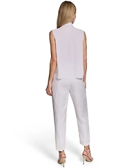 Calvin Klein Women's Sleeveless Pleated Top