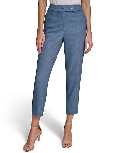 Calvin Klein Women's Mid-Rise Slim-Leg Pants