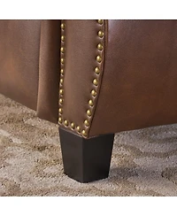 Streamdale Furniture Streamdale Neville Pu Recliner: Contemporary, Upholstered Comfort with Rubber Wood Legs