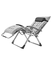 Mecale 33 Inch Zero Gravity Recliner Chair with Cushion and Cup Holder
