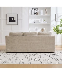 Streamdale Furniture Modern Casual Chenille Sofa - 83.86" Wide, Deep Seat, Removable Cover