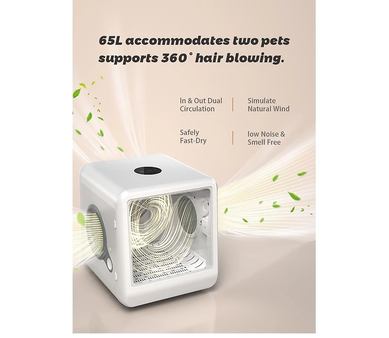 Aostirmotor Pet Dryer Box for Cats & Dogs – Indoor Grooming Appliance with Gentle Drying, Hands-Free Pet Care for Home Use