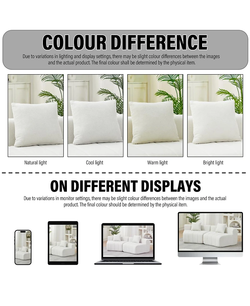 Streamdale Furniture Streamdale Chenille Curved Sectional Sofa with 8 Pillows and Modular Seats