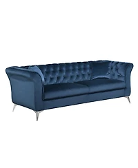 Streamdale Furniture Chesterfield & Stanford Sofas: Tufted, Scroll Arm/Back