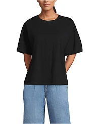 Lands' End Women's Short Sleeve Slub Jersey T-Shirt