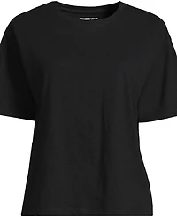 Lands' End Women's Short Sleeve Slub Jersey T-Shirt