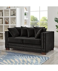 Streamdale Furniture Modern Velvet Sofa 2+3 Seater