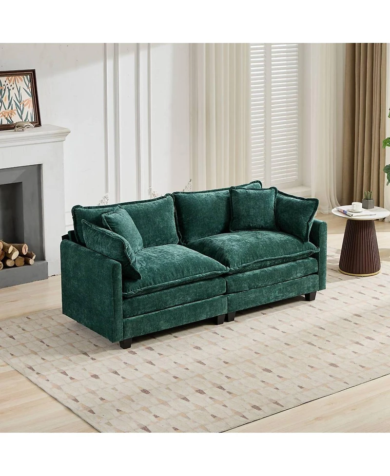 Streamdale Furniture Cloud Couch: Skin-Friendly Chenille, Cloud-Like Comfort, Modular Design