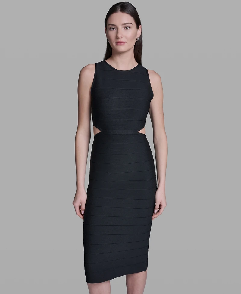 Bcbg Women's Sleeveless Crew Neck Dress