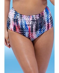 Swimsuits for All Women's Shirred High Waist Swim Brief