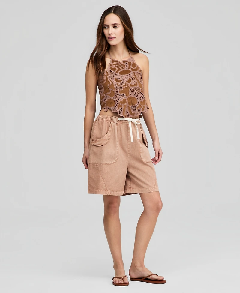 And Now This Women's Faux Suede Halter Top, Macy's Exclusive