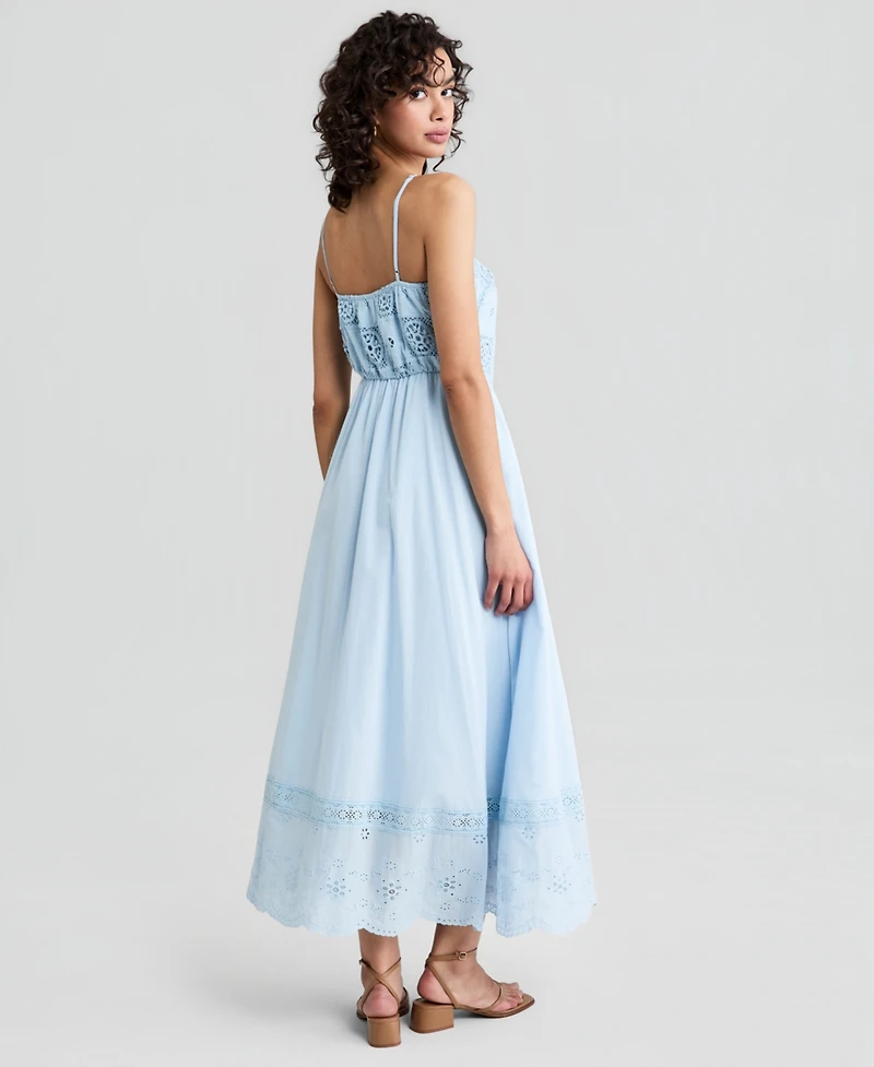 And Now This Women's Cotton Patchwork Top Maxi Dress, Macy's Exclusive
