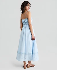 And Now This Women's Cotton Patchwork Top Maxi Dress, Macy's Exclusive