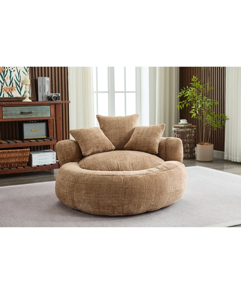 Streamdale Furniture Streamdale Foam Bean Bag Chair w/ Soft Chenille Cover
