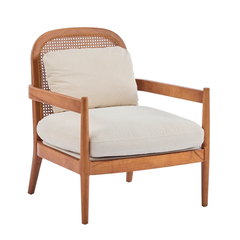 Streamdale Furniture Mid-Century Modern Rattan Accent Chair - Set of 2