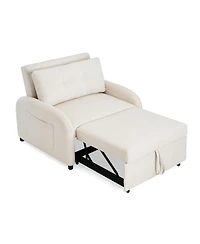 Streamdale Furniture 3-in-1 Convertible Sleeper Sofa Bed with Pillow & Pocket