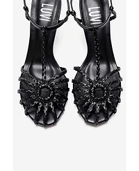 Prologue Shoes Women's Gerald Woven Strap Stiletto Pump