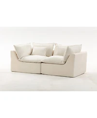 Streamdale Furniture Cloud Couch Oversized Modular Sectional Sofa, 2-Seat