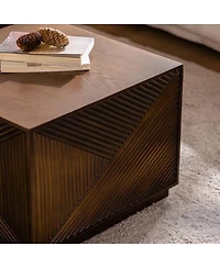 Streamdale Furniture Square Coffee Table, Modern, No Assembly Required