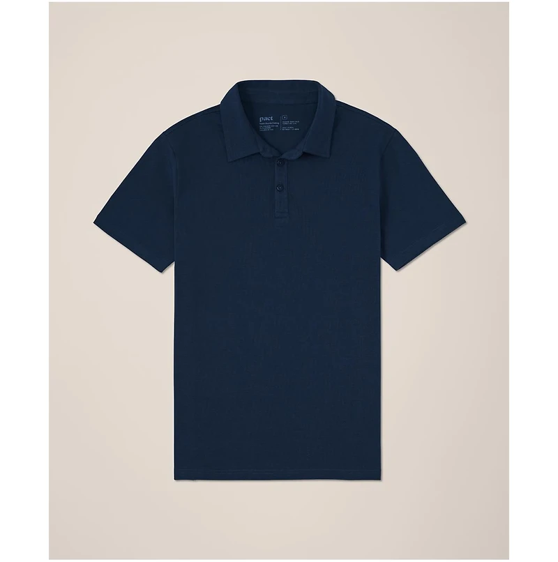 Pact Men's Luxe Signature Slim Polo Made With Organic Cotton.