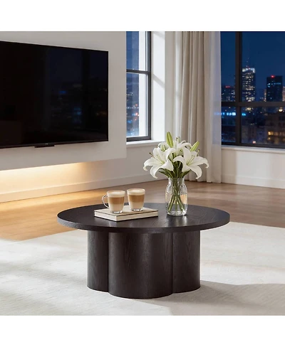 Streamdale Furniture Round Modern Coffee/Accent Table for Living Room/Office/Bedroom