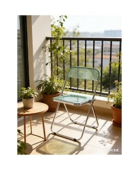 Streamdale Furniture Folding transparent stackable crystal folding chair