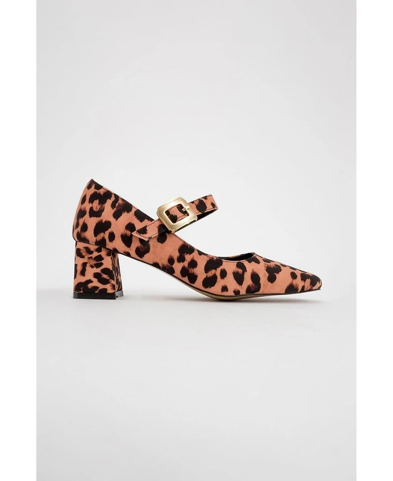 Prologue Shoes Women's Dolva Block Heel Mary Jane Pump