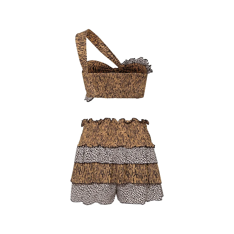 Luna B Women's Oasis Asymmetric Crop Bustier