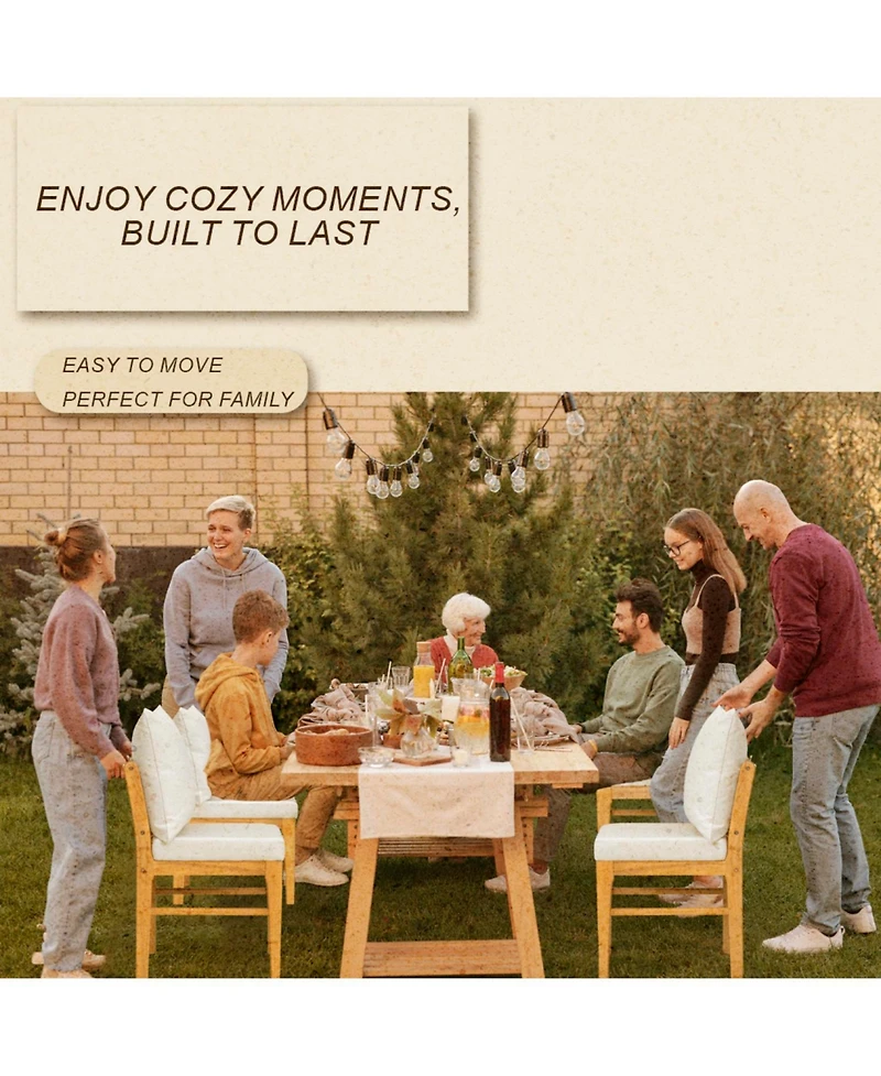 Streamdale Furniture Farmhouse Kitchen Nook Dining Set - 6 Piece