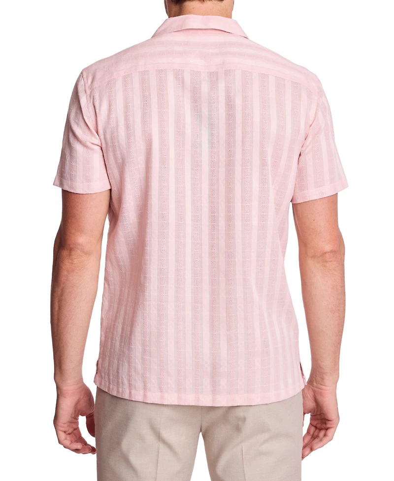 Paisley & Gray Men's Striped Camp Collar Shirt