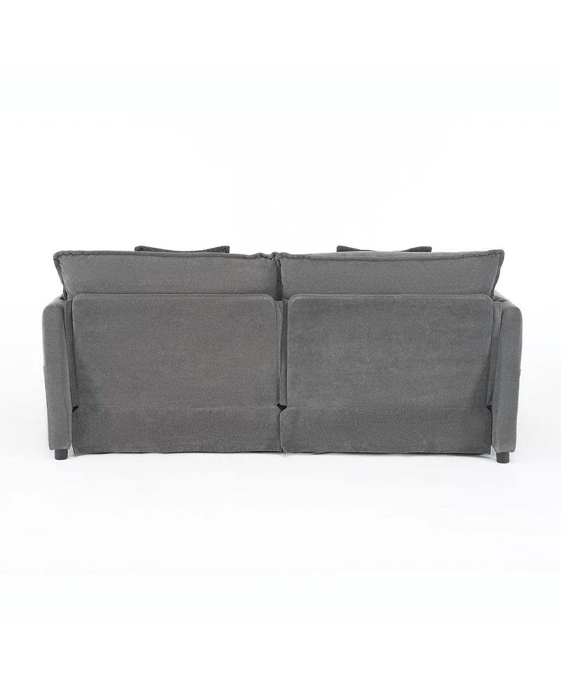 Streamdale Furniture Oversized Chenille Loveseat Sofa, 2-Seater Cloud Couch, Modern Comfy Deep Seat Love Seat