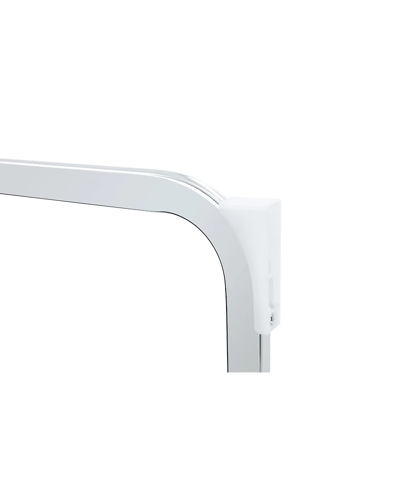 Streamdale Furniture Faux Leather Dining Chairs Set of 4 with Gold Mesh Texture & Silver Back Ring (Set of 4)