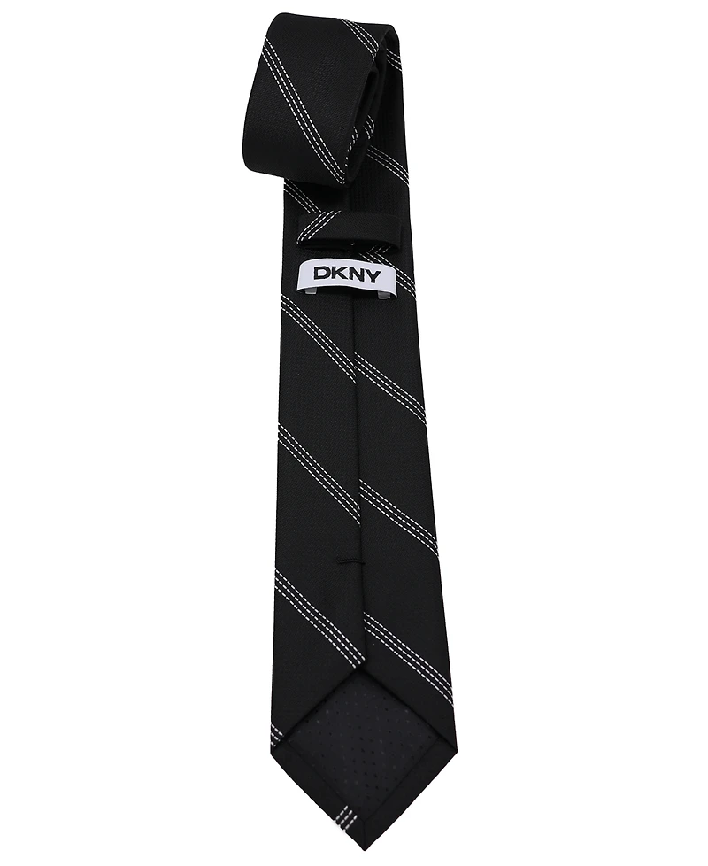 Dkny Men's Slim Design Pin Stripe Neck Tie