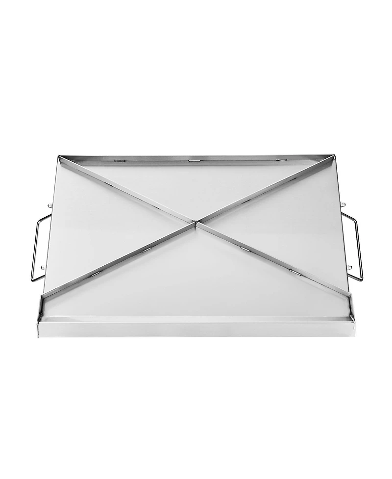 Ecooso 23 x 16 Inch Stainless Steel Griddle Plate for Gas Grill with Handles