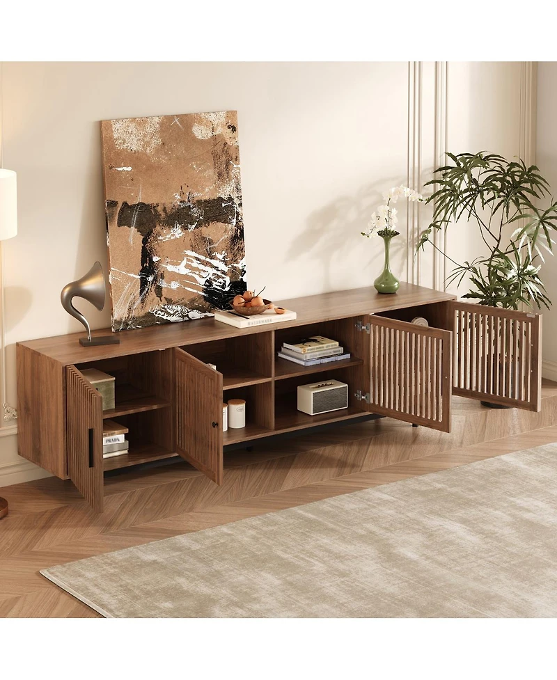 Streamdale Furniture Modern Tv Stand for TVs up to 85" with Storage & Cable Management
