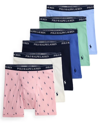 Polo Ralph Lauren Men's Classic Fit Boxer Briefs, 6-Pack