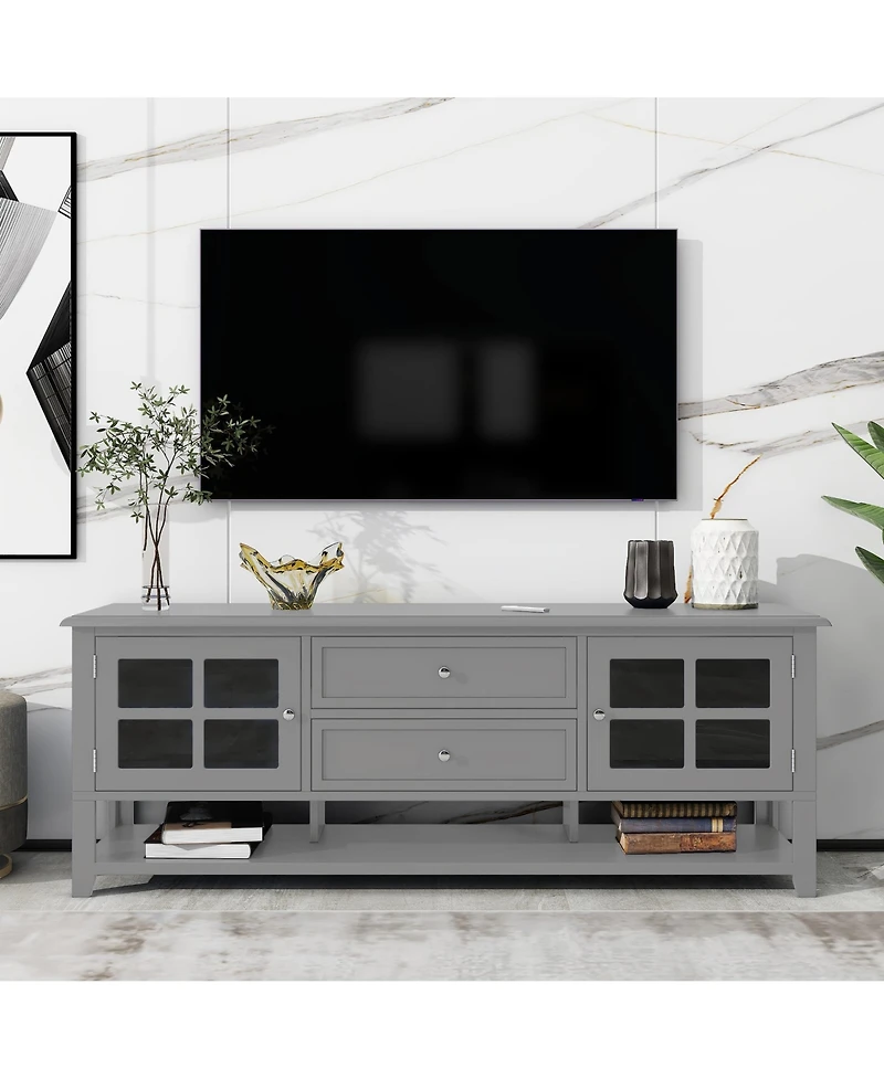 sumyeg Tv Stand for Tvs up to 60", TV Cabinet with Modern Design, Media Console for Living Room, Bedroom