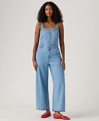 Levi's Women's Drea Square Neck Button-Front Jumpsuit