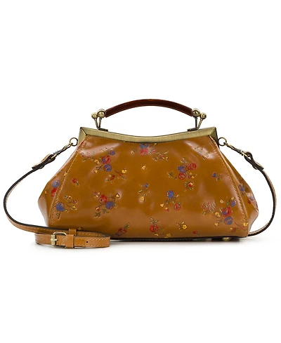 Patricia Nash Kelmscott Small Leather Frame Crossbody Bag