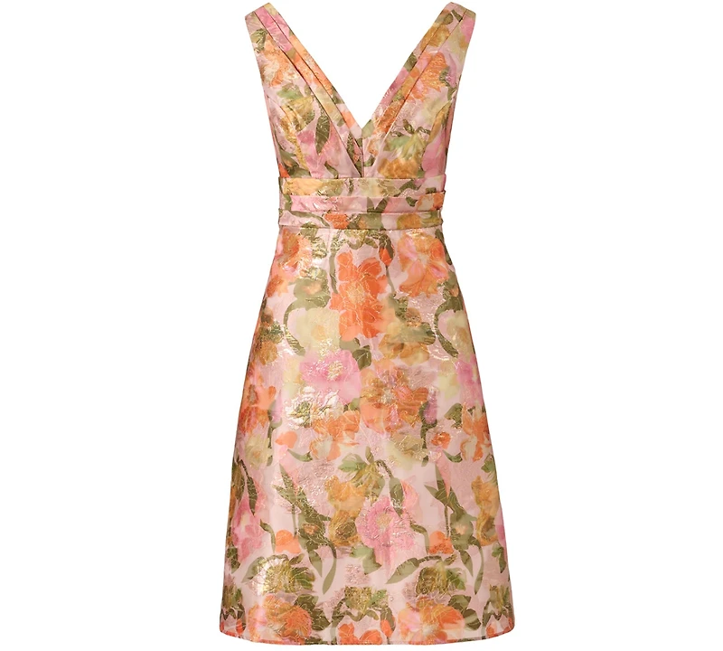 Adrianna Papell Women's Floral Jacquard Midi Dress