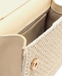 Arezzo Lucy Mini Embroidery Snap Button Crossbody Bag