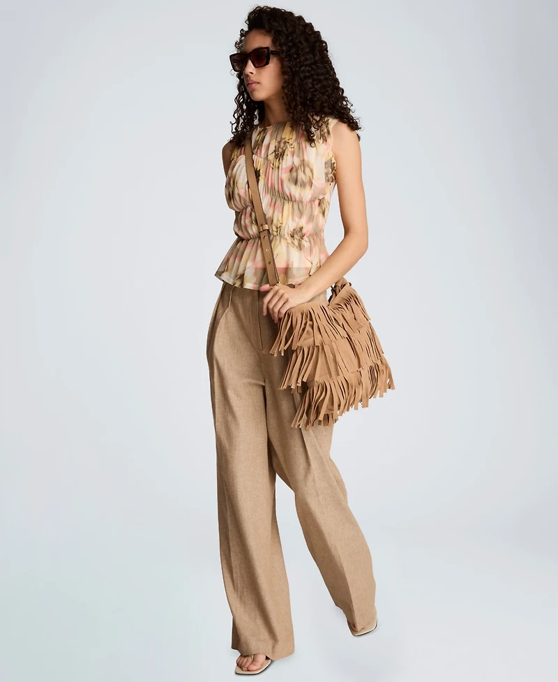 Kenneth Cole Women's Mock Neck Sleeveless Tank Top