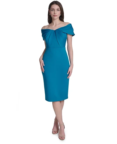 Eliza J Women's Off-The-Shoulder Midi Dress