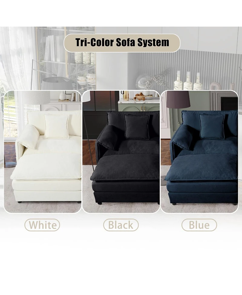 Streamdale Furniture Chenille Modular Sofa: Ultimate Comfort, Customizable