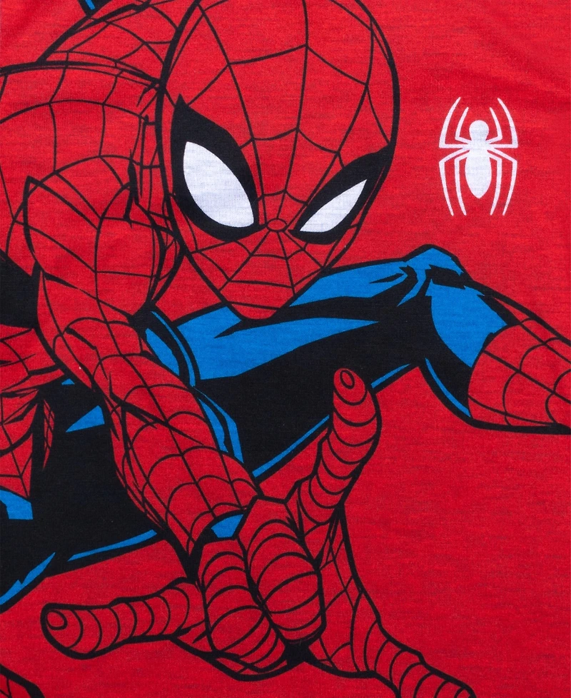 Spider-Man Boys' 4-10 Printed Short-Sleeve T-Shirt and Shorts, 2-Piece Set