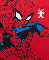 Spider-Man Boys' 4-10 Printed Short-Sleeve T-Shirt and Shorts, 2-Piece Set