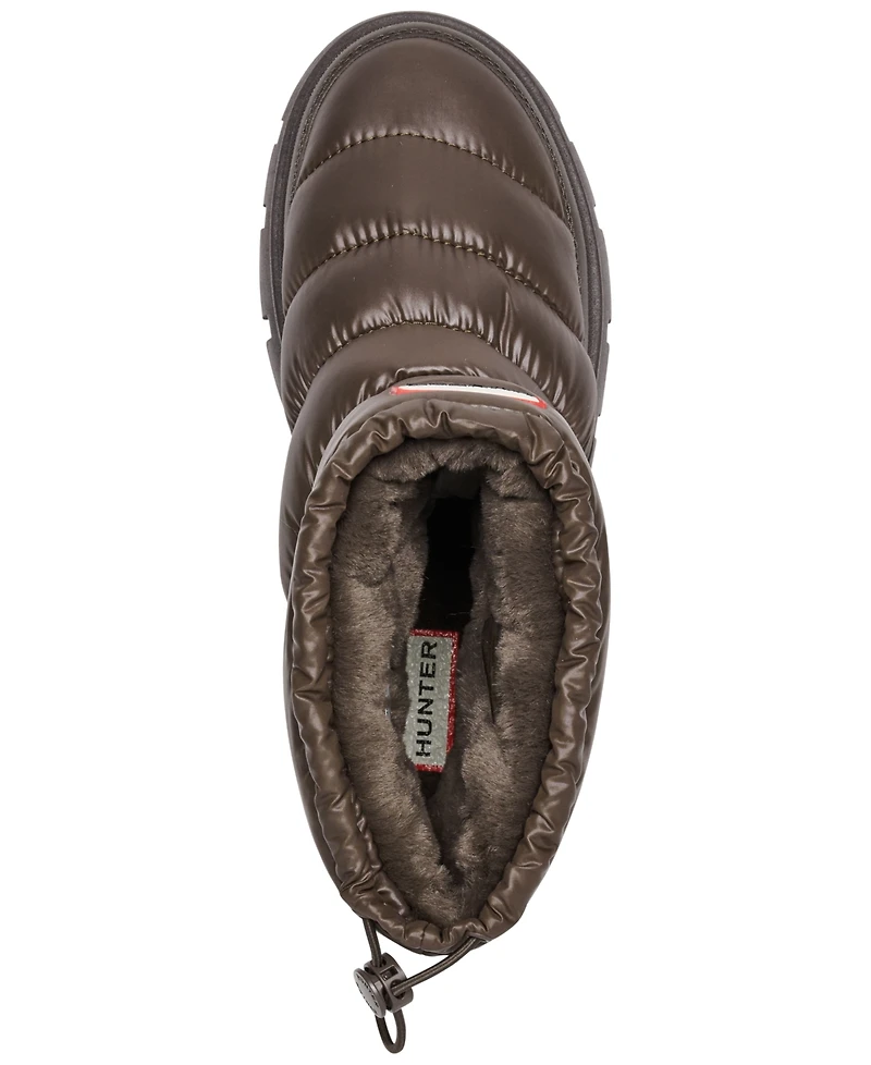 Hunter Women's Maribel Lug Sole Insulated Waterproof Snow Booties from Finish Line